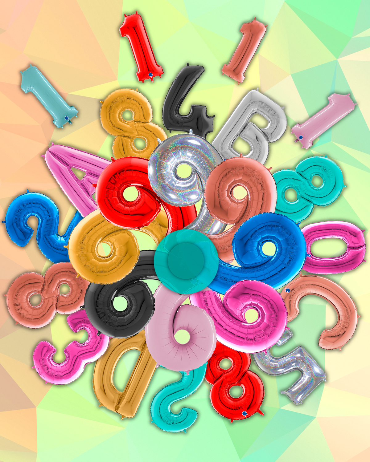 26 Inch Number and Letter Balloons