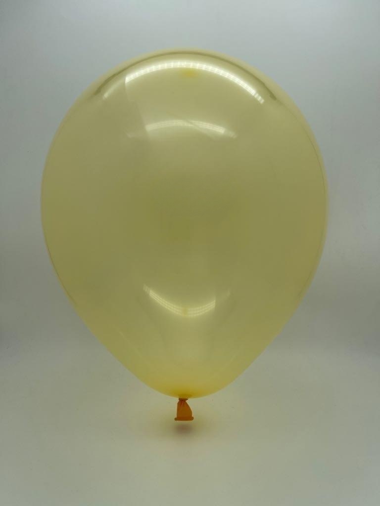 18" Kalisan Latex Balloons Pure Crystal Pastel Yellow (25 Per Bag ...