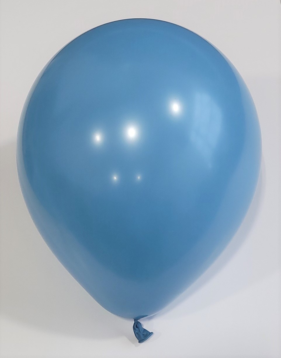 12 Kalisan Latex Balloons Retro Deep Blue (50 Per Bag)