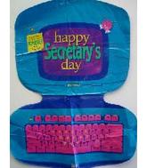 14" Airfill Secretary's Day Computer (AIR ONLY) Balloon