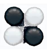 13" MagicArch Black & White Foil Balloon