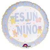 9" Airfill Pastel Animal Es Un Nino Balloon (Spanish)