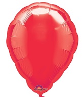 18" Anagram Brand Metallic Red Perfect Balloon