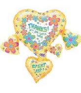 33" Thanks Job Well Done Cluster Balloon