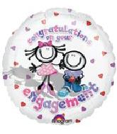 18" Congratulations on Your Engagement Balloon