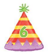 18" Party Hat Shape #6 Balloon