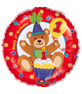 18" 1st Birthday Bear