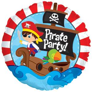 17" Pirate Party Foil Balloon