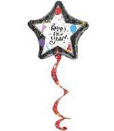 51" Air Walker-New Year With Coil Tail Balloon