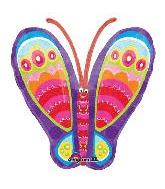 25" Graphic Butterfly Balloon