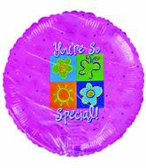18" You're so special Sun Butterflies Flower Pink background