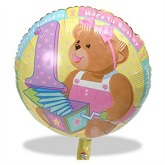 18" 1st Birthday Bear Balloon