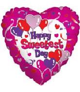18"  Happy Sweetest Day Pink Heart