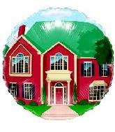18" Generic Red Mansion House Balloon
