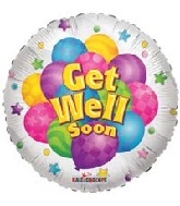 18" Get Well Soon Many Balloon