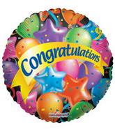 36" Festive Balloons Congratulations