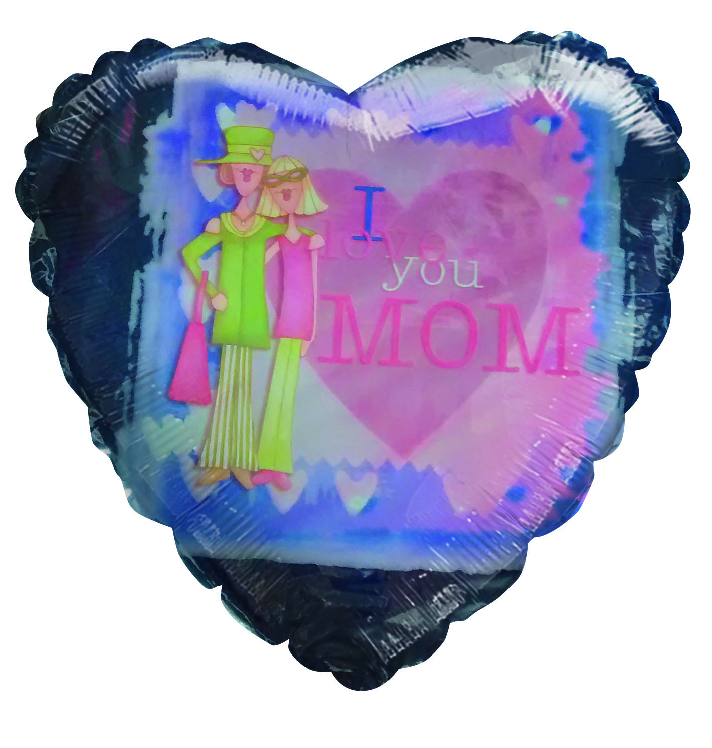 18 Daughter Mother I Love You Mom Blue Pink Heart Bargain Balloons Mylar Balloons And Foil Balloons