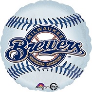 18" MLB Milwaukee Brewers Baseball Balloon
