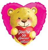 9" Airfill Only You're So Special Bear Balloon