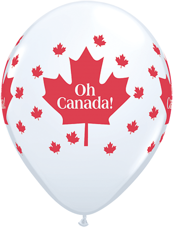 Bruidegom alleen onderwerp 11" White (50 Count) Oh Canada Maple Leaf Latex Balloons | Bargain Balloons  - Mylar Balloons and Foil Balloons