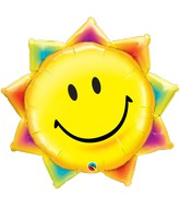 35" Shape Packaged Sunshine Smile Face Balloon
