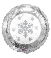 18" Sparkling Snowflake Balloon
