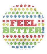 18" Retro Tone Dots Feel Better Balloon