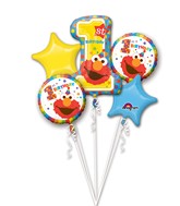 Bouquet Sesame Street 1st Birthday Balloon
