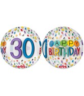 16" Happy 30th Birthday Rainbow Balloon