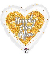 18" Confetti Wedding Heart Balloon