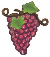 31" Foil Shape Linky Grapes - Red