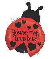 27" Holographic Shape Packaged Love Bug Ladybug