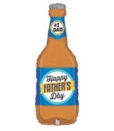 34" Clear Shape Father's Day Beer Bottle
