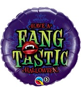 18" Have a Fangtanstic Halloween Balloon