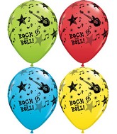 11" Special Assorted (50 Count) Rock And Roll Stars Latex Balloons