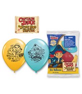 12" (6 Count) Special Assorted Jake Never Land Pirates Latex Balloons