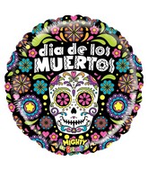 21" Mighty Bright Balloon Mighty Dia de los Muertos (Spanish)