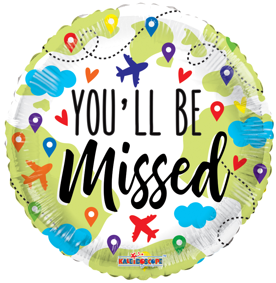 18" You'll Be Missed Round Foil Balloon