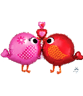 39" Love Birds SuperShape Foil Balloon