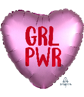 18" Satin Infused GRL PWR Foil Balloon