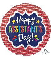 18" Assistant's Day Red Foil Balloon