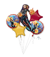 Bouquet Captain Marvel Five Pieces Balloons