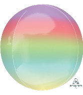16" Foil Balloon Ombre Orbz Rainbow
