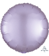18" Satin Luxe Circle Pastel Lilac Foil Balloon