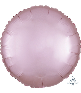 18" Satin Luxe Circle Pastel Pink Foil Balloon