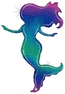 52" Holographic Glitter Mermaid Foil Balloon
