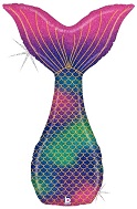 46" Holographic Glitter Mermaid Tail Foil Balloon