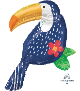 37" Tropical Jungle Toucan Foil Balloon