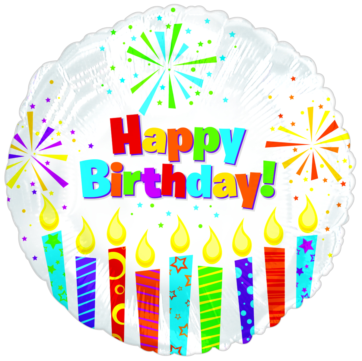 Colorful Happy Birthday Galaxy Jumbo 29 Foil Party Balloon