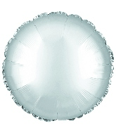 18" CTI Brand Platinum Silver Circle Foil Balloon